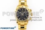 Daytona 116508 KING 1:1 Best Edition Black Dial on YG Bracelet SA4130