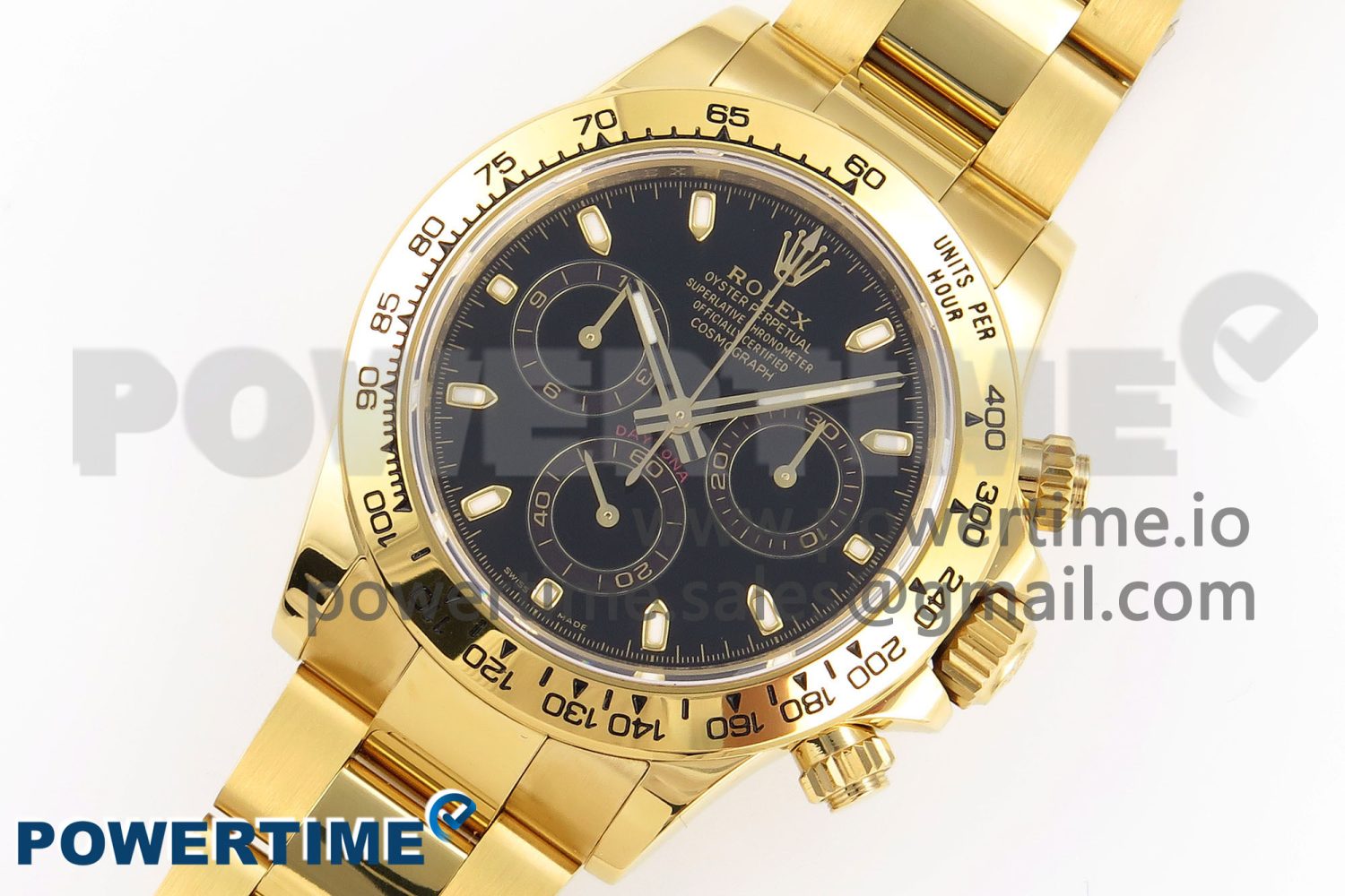 Daytona 116508 KING 1:1 Best Edition Black Dial on YG Bracelet SA4130 - Image 2