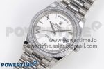 DayDate 40 SS GSF Gain Weight White Roman Dial Diamonds Bezel on President Bracelet A3255 - Image 2