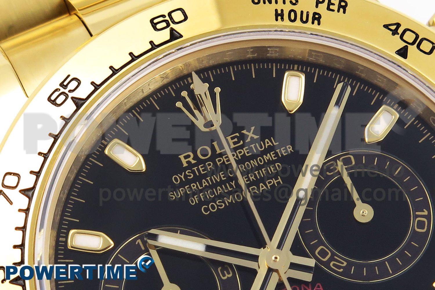 Daytona 116508 KING 1:1 Best Edition Black Dial on YG Bracelet SA4130 - Image 4