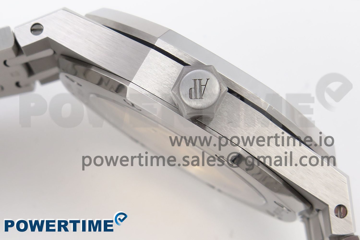 Royal Oak 37mm 15450 SS APSF 1:1 Best Edition White Textured Dial on SS Bracelet SA3120 Super Clone - Image 6