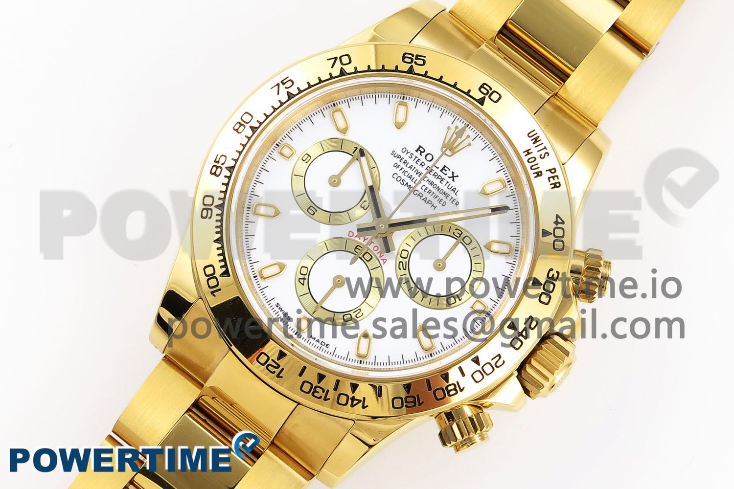 Daytona 116508 KING 1:1 Best Edition White Dial on YG Bracelet SA4130 - Image 2