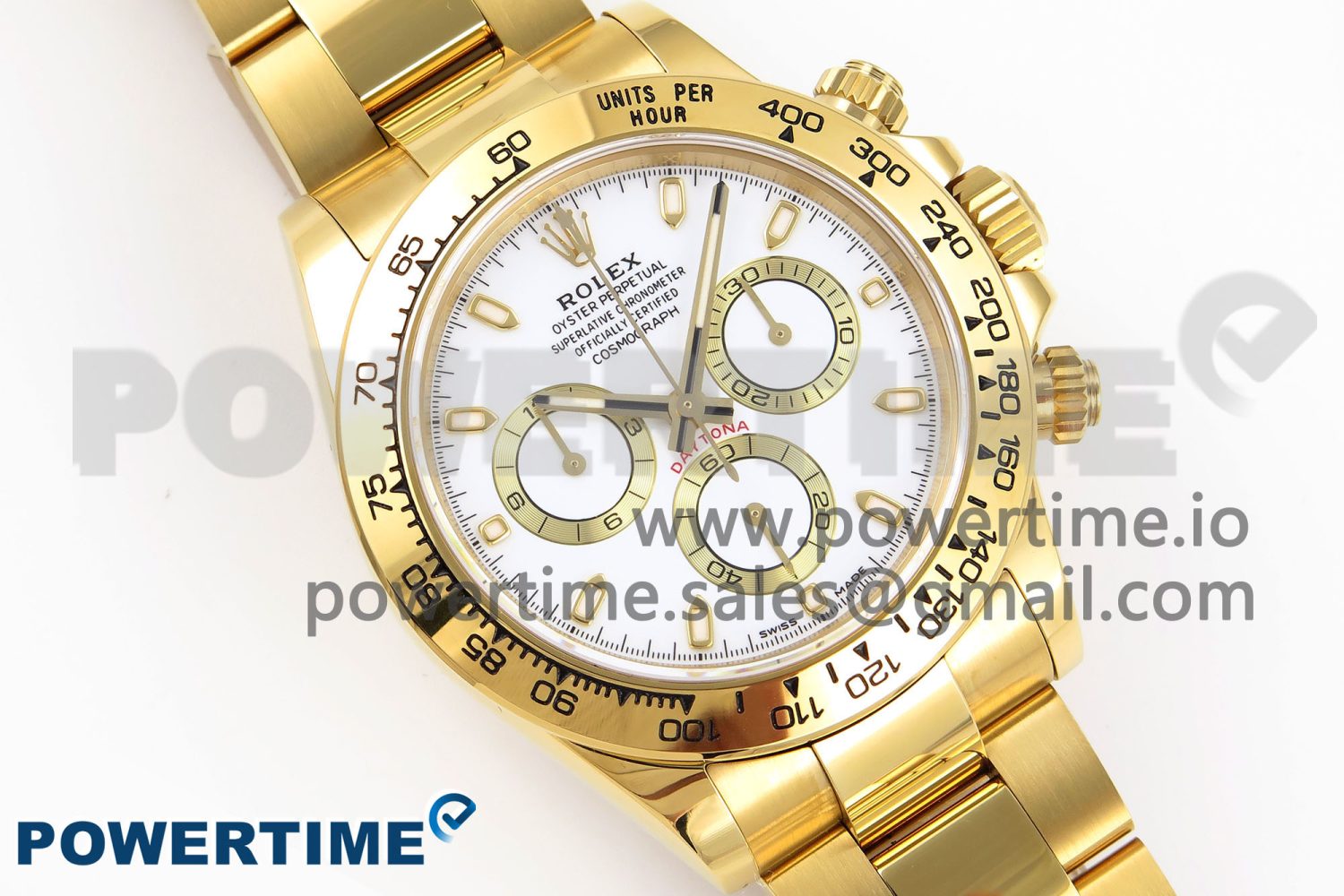 Daytona 116508 KING 1:1 Best Edition White Dial on YG Bracelet SA4130 - Image 3