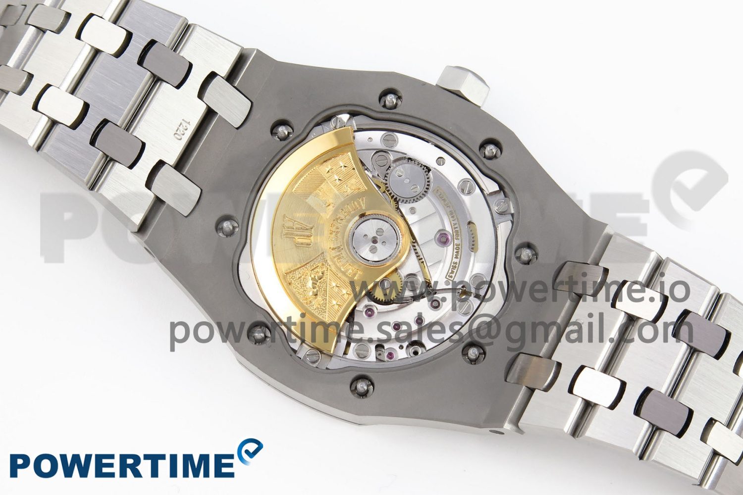 Royal Oak 37mm 15450 SS APSF 1:1 Best Edition White Textured Dial on SS Bracelet SA3120 Super Clone - Image 10