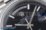 DayDate 40 SS GSF Gain Weight Black Stick Dial Diamonds Bezel on President Bracelet A3255 - Image 4