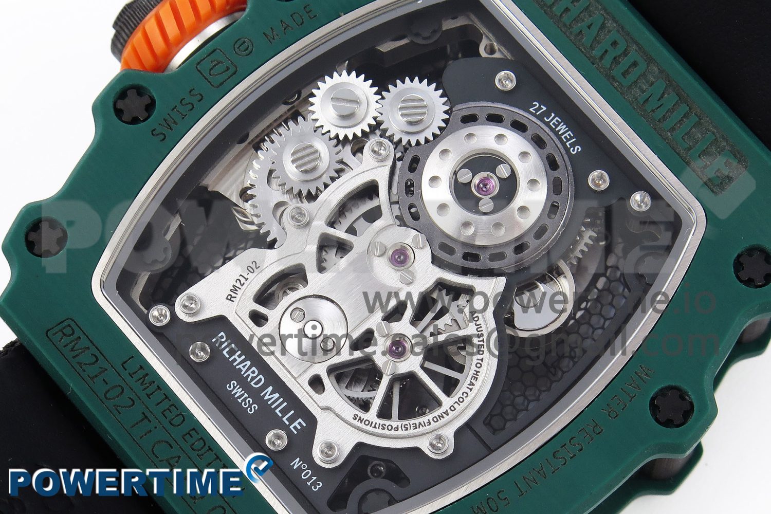 RM21-02 Tourbillon NTPT RMF Best Edition Skeleton Dial on Black Nylon Strap - Image 6