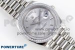 DayDate 40 SS GSF Gain Weight Silver Crystal Dial Diamonds Bezel on President Bracelet A3255 - Image 3