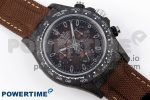 Daytona DIW Carbon/SS Case and Bezel DIWF Edition Brown Dial on Brown Nylon Strap A7750 - Image 3
