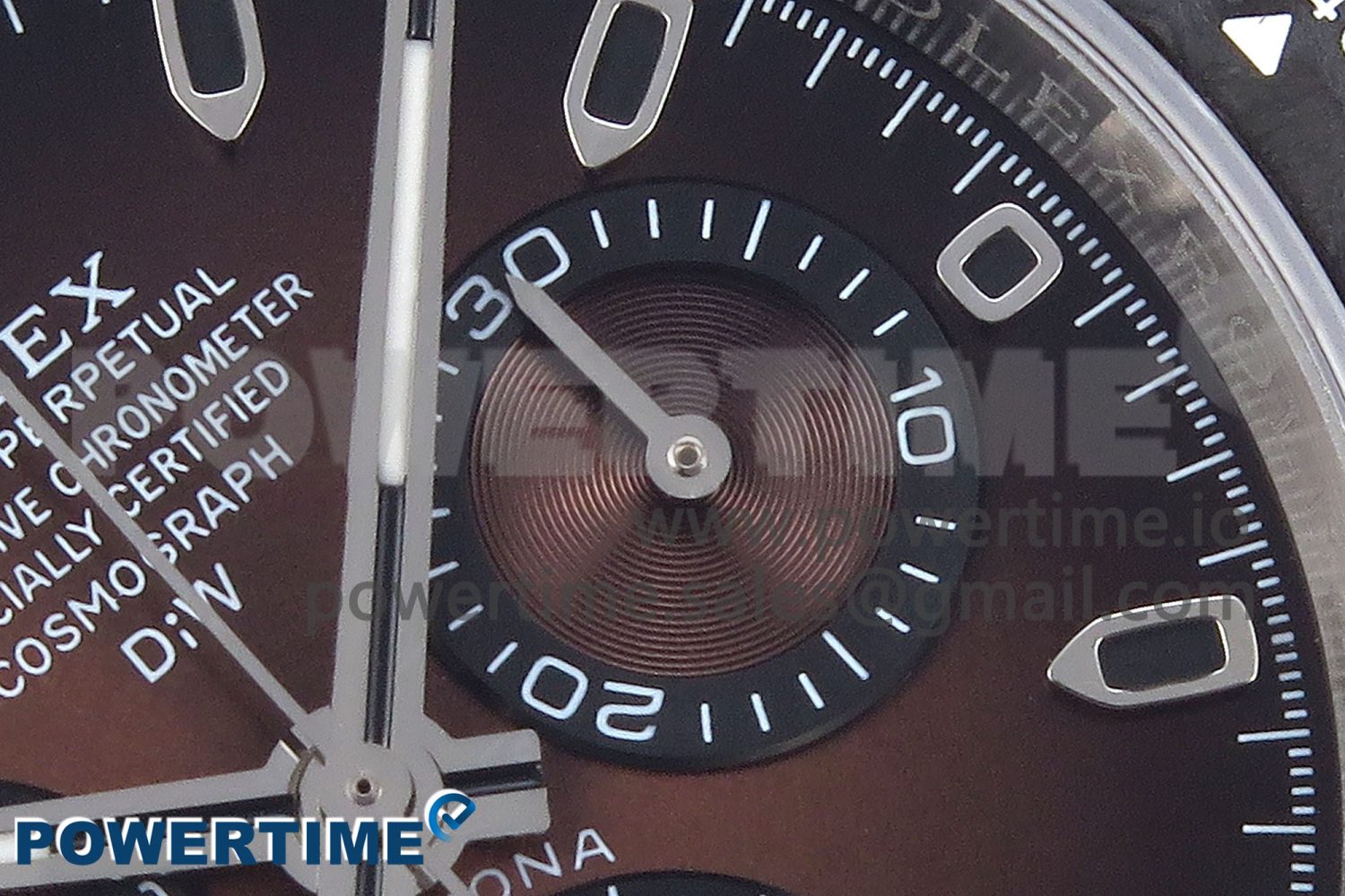 Daytona DIW Carbon/SS Case and Bezel DIWF Edition Brown Dial on Brown Nylon Strap A7750 - Image 6