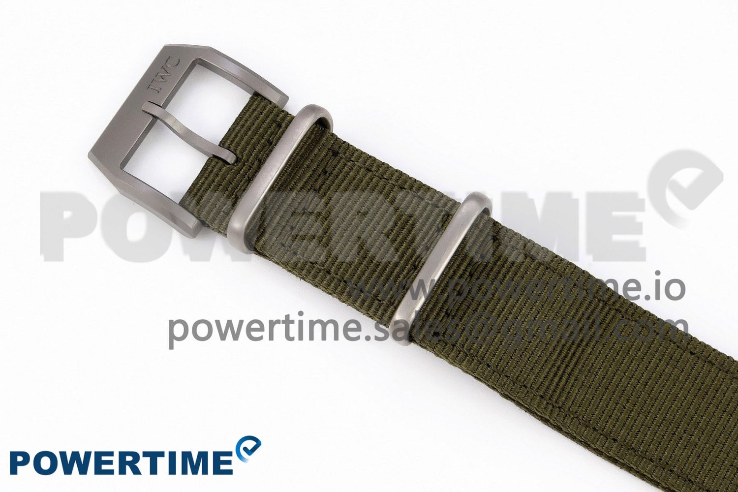 Mark XVIII Top Gun "SFTI" Black Ceramic IW324712 ZF 1:1 Best Edition on Green Nylon Strap A32111 - Image 9