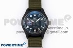Mark XVIII Top Gun "SFTI" Black Ceramic IW324712 ZF 1:1 Best Edition on Green Nylon Strap A32111