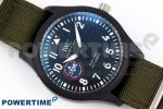 Mark XVIII Top Gun "SFTI" Black Ceramic IW324712 ZF 1:1 Best Edition on Green Nylon Strap A32111 - Image 3