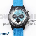 Daytona DIW Carbon Case and Bezel DIWF Edition White/Blue Dial on Blue Nylon Strap A7750
