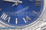 DayDate 40 SS GSF Gain Weight Blue Roman Dial Diamonds Bezel on President Bracelet A3255 - Image 5