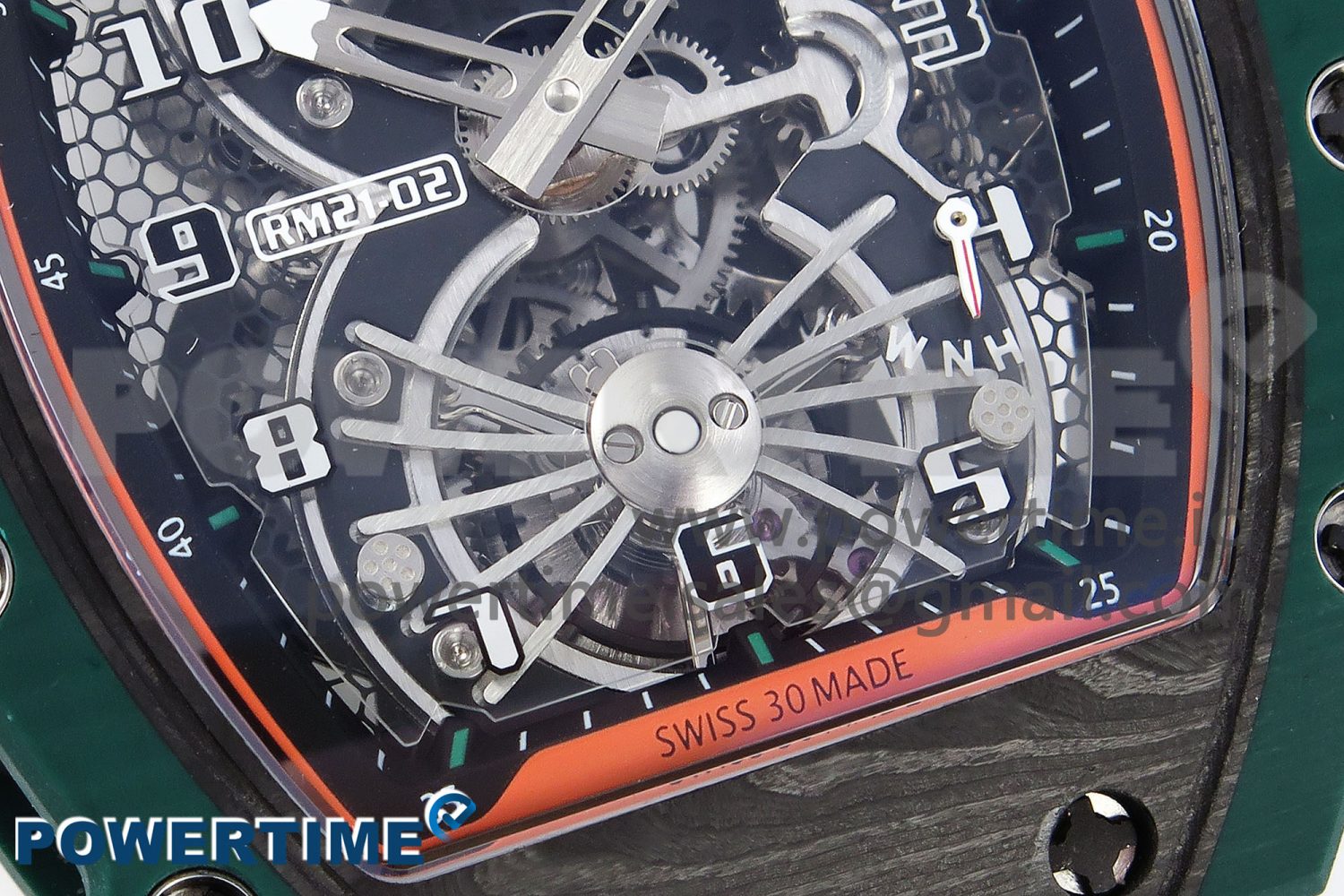 RM21-02 Tourbillon NTPT RMF Best Edition Skeleton Dial on Black Nylon Strap - Image 5