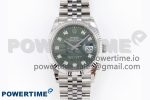 DateJust 36 SS 126234 VSF 1:1 Best Edition 904L Steel Green Leaf Diamonds Dial on Jubilee Bracelet VS3235