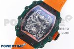 RM21-02 Tourbillon NTPT RMF Best Edition Skeleton Dial on Orange Nylon Strap - Image 2