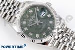 DateJust 36 SS 126234 VSF 1:1 Best Edition 904L Steel Green Leaf Diamonds Dial on Jubilee Bracelet VS3235 - Image 3