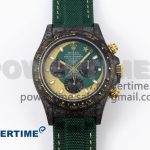 Daytona DIW Carbon Case and Bezel DIWF Edition Green/YG Dial on Green Nylon Strap A7750
