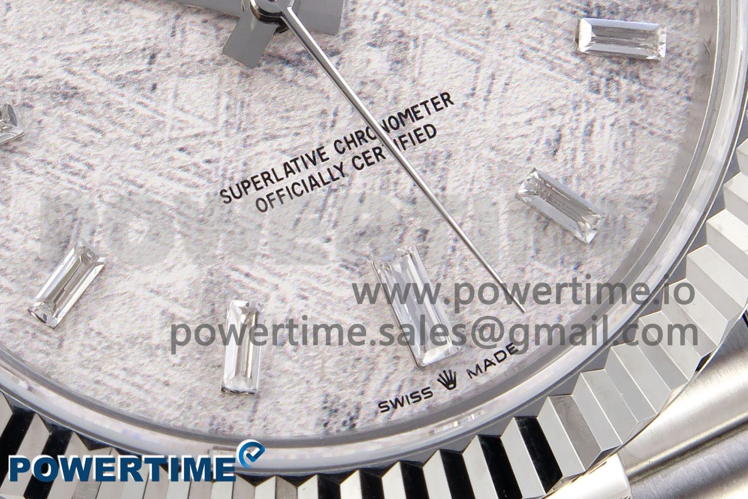 DayDate 40 SS GSF Gain Weight Meteorite Crystal Dial on President Bracelet A3255 - Image 5