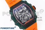 RM21-02 Tourbillon NTPT RMF Best Edition Skeleton Dial on Orange Rubber Strap - Image 3