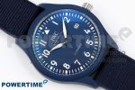 Pilot’s Watch Laureus Blue Ceramic IW328101 ZF 1:1 Best Edition on Blue Nylon Strap A32111 - Image 3