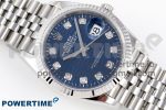DateJust 36 SS 126234 VSF 1:1 Best Edition 904L Steel Blue Textured Diamonds Dial on Jubilee Bracelet VS3235 - Image 3