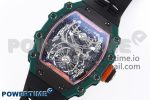 RM21-02 Tourbillon NTPT RMF Best Edition Skeleton Dial on Black Rubber Strap - Image 2
