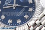 DateJust 36 SS 126234 VSF 1:1 Best Edition 904L Steel Blue Textured Diamonds Dial on Jubilee Bracelet VS3235 - Image 5