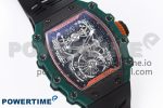 RM21-02 Tourbillon NTPT RMF Best Edition Skeleton Dial on Black Rubber Strap - Image 3