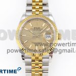 DateJust 36 SS 126233 VSF 1:1 Best Edition 904L Steel YG Textured Dial on Jubilee Bracelet VS3235
