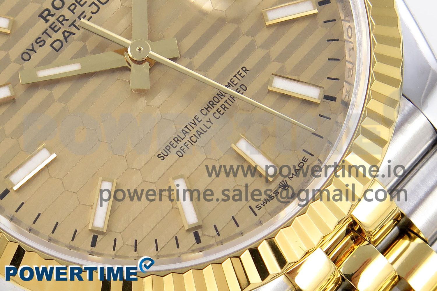 DateJust 36 SS 126233 VSF 1:1 Best Edition 904L Steel YG Textured Dial on Jubilee Bracelet VS3235 - Image 5