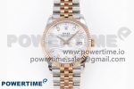 DateJust 36 SS 126231 VSF 1:1 Best Edition 904L Steel Silver Textured Diamonds Dial on Jubilee Bracelet VS3235