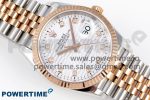 DateJust 36 SS 126231 VSF 1:1 Best Edition 904L Steel Silver Textured Diamonds Dial on Jubilee Bracelet VS3235 - Image 3
