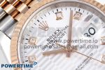 DateJust 36 SS 126231 VSF 1:1 Best Edition 904L Steel Silver Textured Diamonds Dial on Jubilee Bracelet VS3235 - Image 4