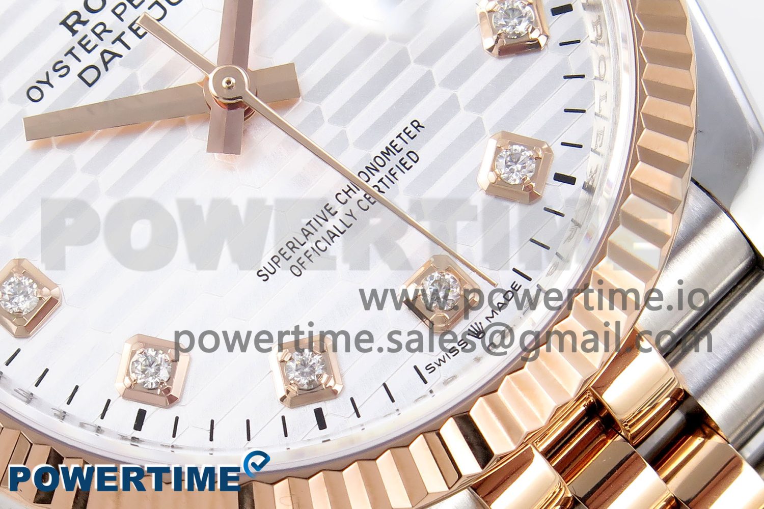 DateJust 36 SS 126231 VSF 1:1 Best Edition 904L Steel Silver Textured Diamonds Dial on Jubilee Bracelet VS3235 - Image 5