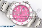 Submariner DIW Sandblasted VSF 1:1 Best Edition Pink Dial White Ceramic Bezel on SS Bracelet VS3135 - Image 3