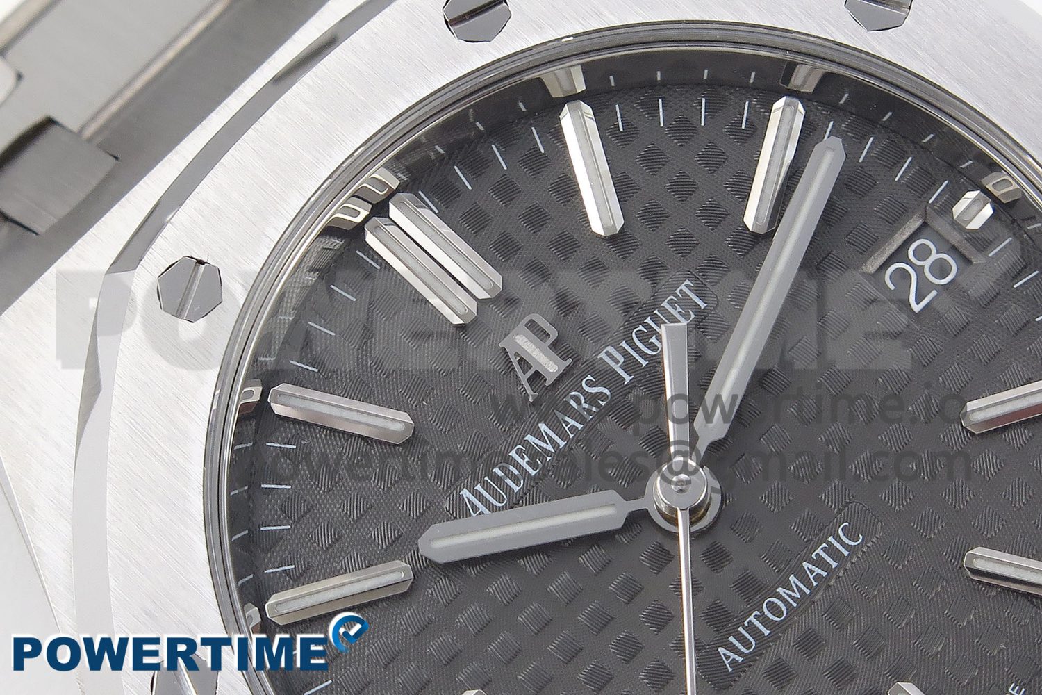 Royal Oak 37mm 15450 SS APSF 1:1 Best Edition Gray Textured Dial on SS Bracelet SA3120 Super Clone - Image 4