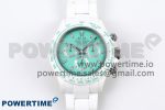 Daytona AET White Ceramic Case and Bracelet Avocado Green Dial SA4130 V2