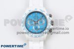 Daytona AET White Ceramic Case and Bracelet Tiffany Blue Dial SA4130 V2