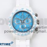 Daytona AET White Ceramic Case and Bracelet Tiffany Blue Dial SA4130 V2