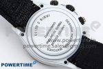 DAYTONA DIW WHITE CARBON CASE DIWF EDITION BLACK/WHITE DIAL ON BLACK NYLON STRAP A7750 - Image 9