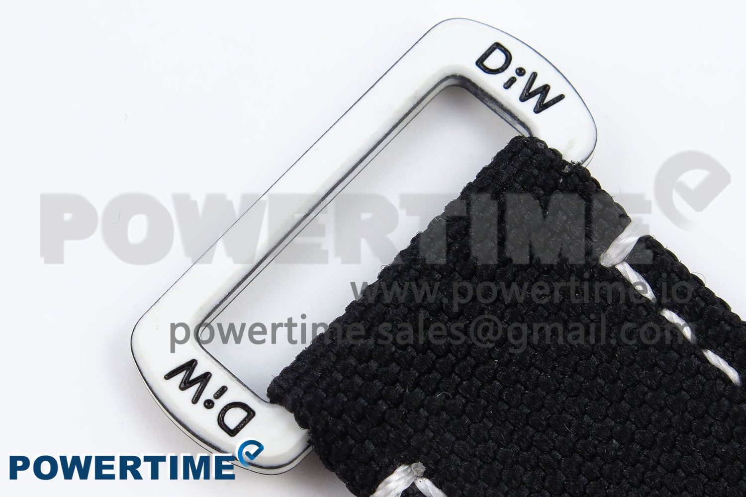 DAYTONA DIW WHITE CARBON CASE DIWF EDITION BLACK/WHITE DIAL ON BLACK NYLON STRAP A7750 - Image 12
