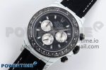 DAYTONA DIW WHITE CARBON CASE DIWF EDITION BLACK/WHITE DIAL ON BLACK NYLON STRAP A7750 - Image 2