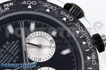 DAYTONA DIW WHITE CARBON CASE DIWF EDITION BLACK/WHITE DIAL ON BLACK NYLON STRAP A7750 - Image 6