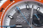 DAYTONA DIW WHITE CARBON CASE DIWF EDITION GRAY/WHITE DIAL ORANGE BEZEL ON GRAY NYLON STRAP A7750 - Image 4