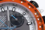 DAYTONA DIW WHITE CARBON CASE DIWF EDITION GRAY/WHITE DIAL ORANGE BEZEL ON GRAY NYLON STRAP A7750 - Image 6