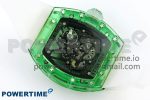 RM035 GREEN TRANSPARENT RMF BEST EDITION SKELETON DIAL ON TRANSLUCENT RUBBER STRAP CLONE RMUL2 - Image 9