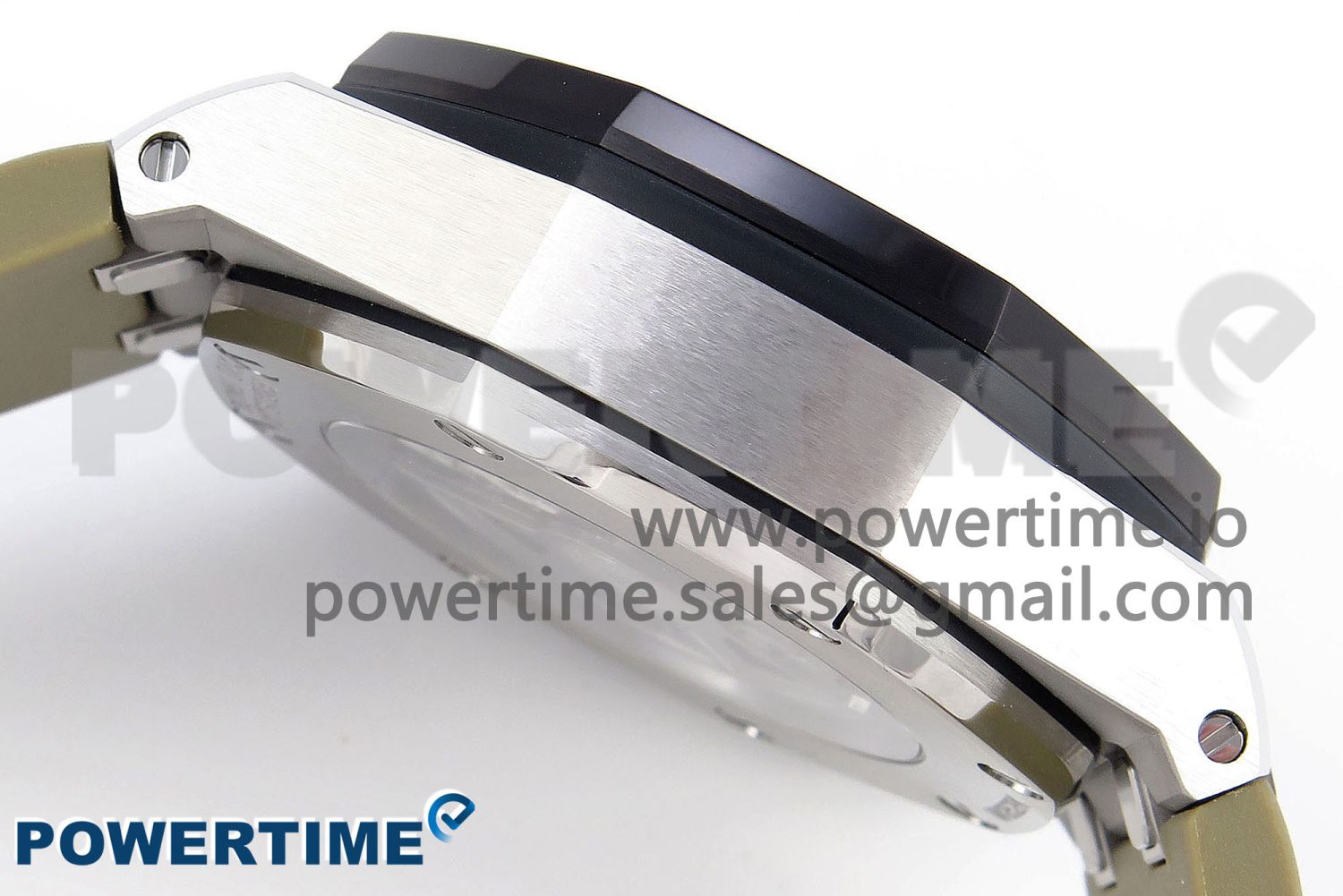 Royal Oak Offshore 44mm SS Black Ceramic Bezel APF 1:1 Best Edition Brown Dial on Brown Rubber Strap A4401 - Image 7