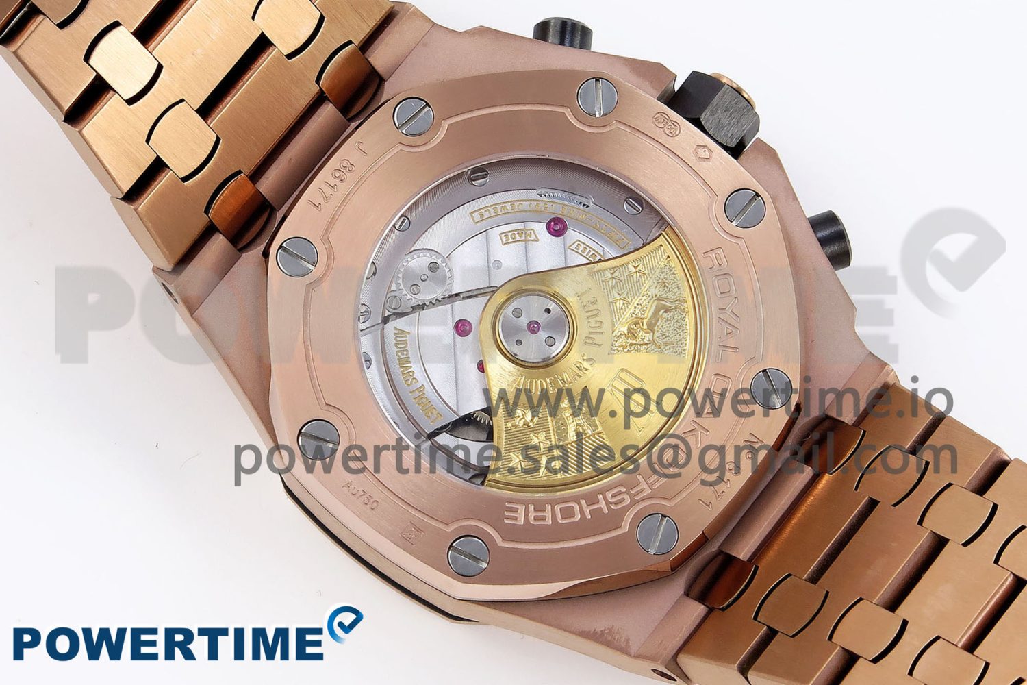 ROYAL OAK OFFSHORE 42MM RG APF 1:1 BEST EDITION BLACK/ RG DIAL ON RG BRACELET A3126 - Image 8